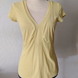 Banana Republic Size Small V neck Yellow